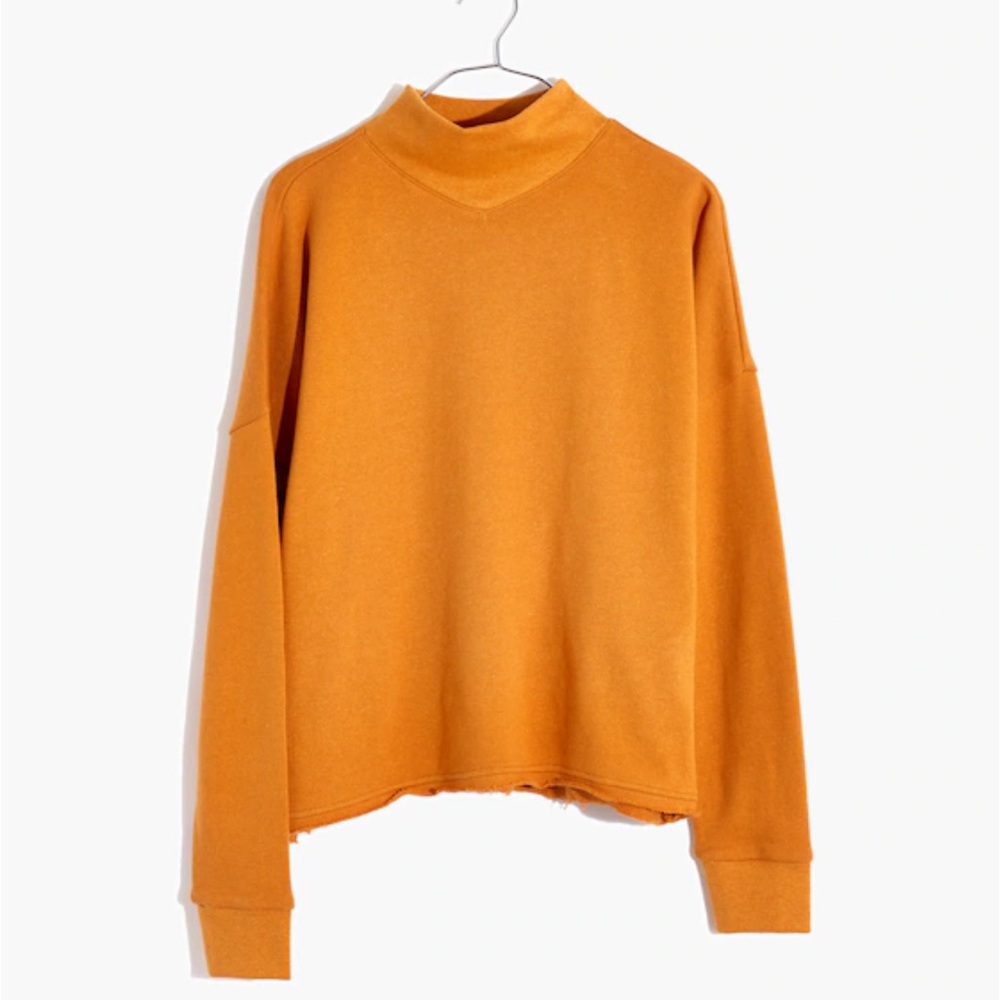 Madewell Hemp-Cotton Mockneck Sweatshirt Large